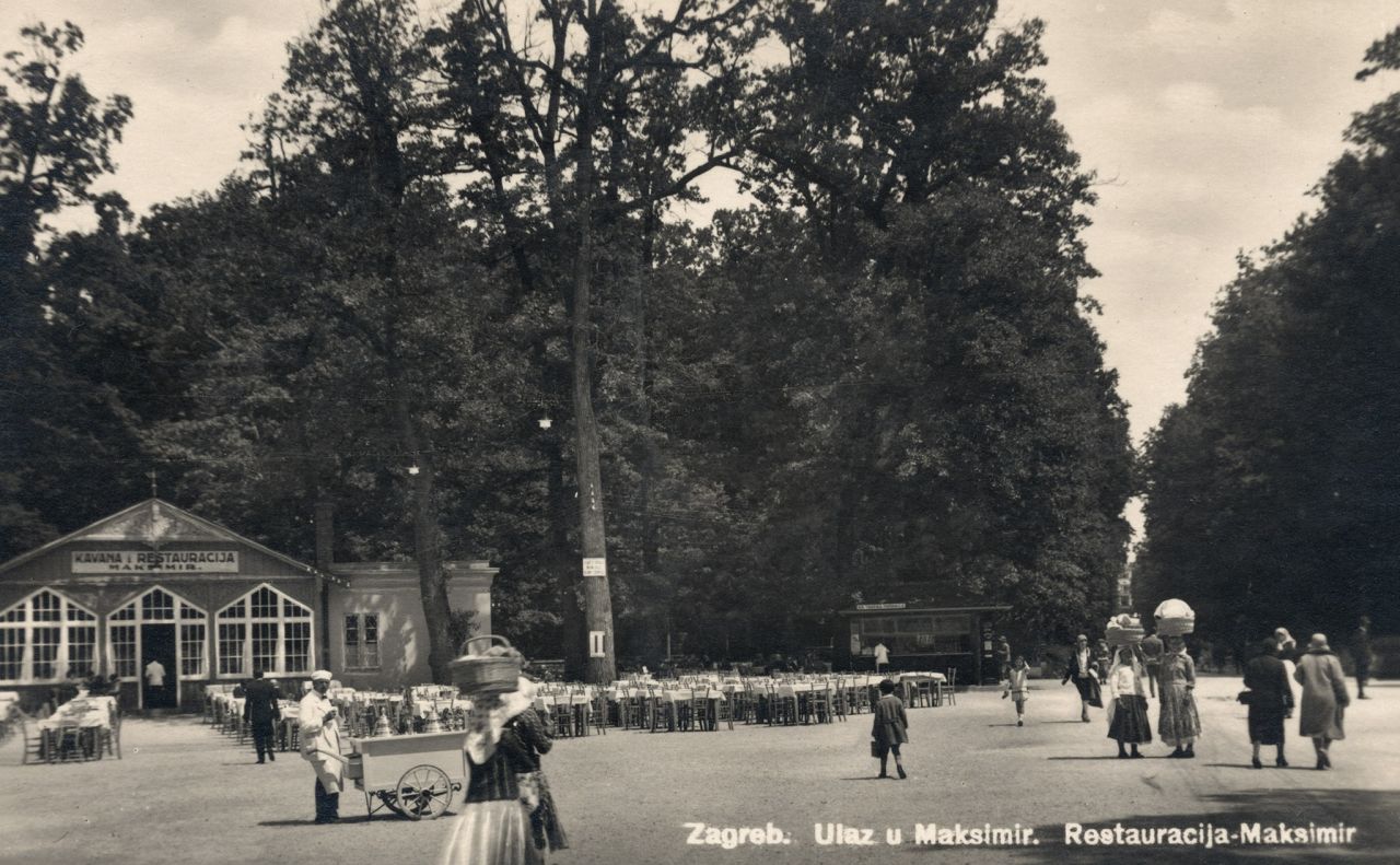Restauracija 'Maksimir', park Maksimir, oko 1930. godine